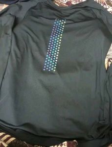 Black Long Sleeve Athletic Top