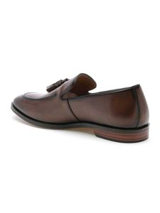 Arrow Men's Brown Leather Tassel Loafers