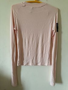 Soft Pink Long Sleeve Top