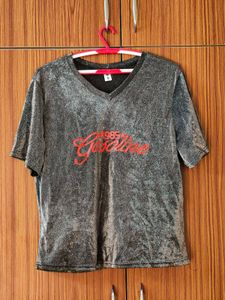Sparkly V-Neck T-Shirt
