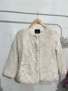 Cream Faux Fur Jacket