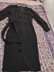 Chic Black Wrap Dress