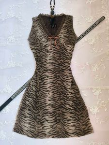 tiger print midi
