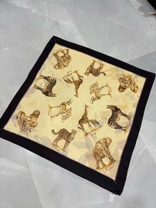 Safari Animal Print Silk Scarf