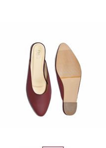 PAIO Amelia Maroon Mule Heels