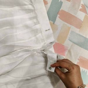 Embellished White Kurta and pent