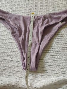 SHEIN Lavender Ribbed Bikini Bottom