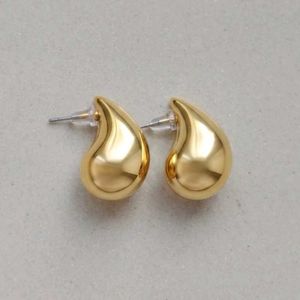 Shiny Gold Teardrop Earrings