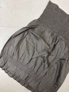 Smocked Strapless Top