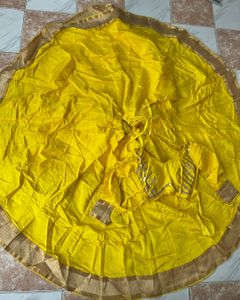 yellow Navratri chaniya choli