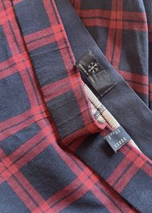 Plaid Slim Fit Trousers