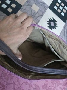 Lavender Shoulder Bag used and with wallet asfree