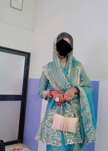 Beautiful Teal Embroidered Kurta Set