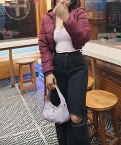 Burgundy Puffer Jacket