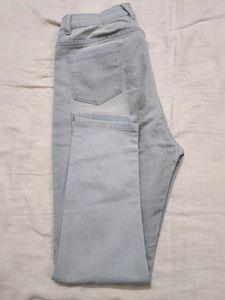 New Ice Blue Shade Trendy Straight Fit Jean Women