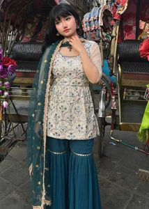 Embroidered Kurta Sharara Set ✨🎀