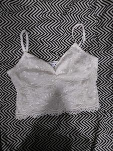 White Lace Bralette Top