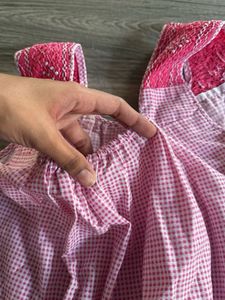 Pink Gingham Nightgown