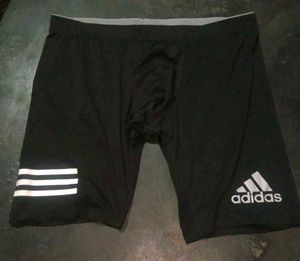 Adidas Black Shorts with Stripes