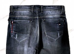 Men's Distressed Dark Wash Jeans