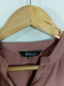 Mauve Plain Casual Top (Women)