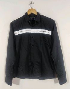 Dennison Black Printed Casual Shirt (Men)