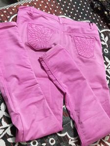 Pink Slim Fit Jeans