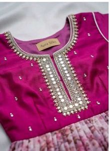 Stunning Pink Embroidered Gown