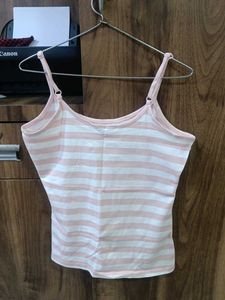 Pink Striped tank Top