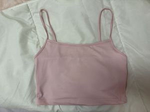 Stradivarius M Pink Spaghetti Strap Top