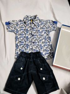 kid's Paisley Print Shirt &amp; Shorts Set