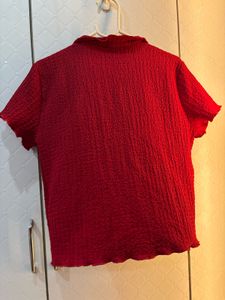 Ruby Crush Textured Top