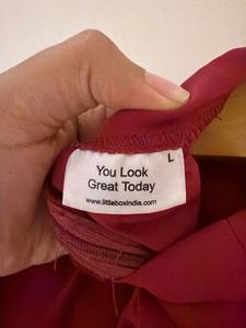 Stylish Berry Red Top