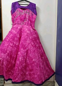 Stunning Magenta Ethnic Gown
