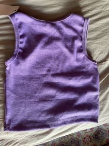 Ribbed Lavender Tank Top