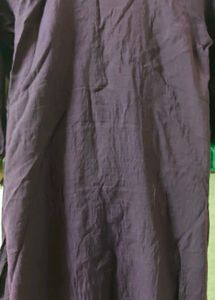 Elegant Purple Kurta with Gold Embroidery( size M)