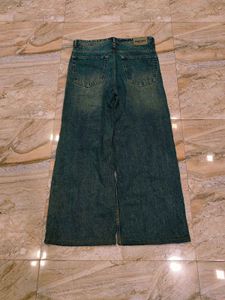 Wide Leg Denim Jeans