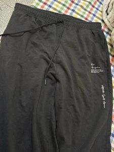 Black Joggers with "Los Angeles" Print
