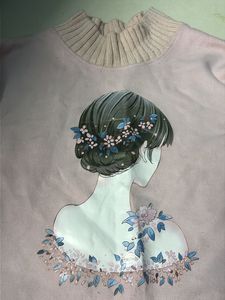 Cute Pink Graphic Sweater