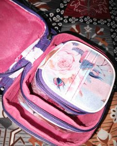 Floral Print Cosmetic Bags Set