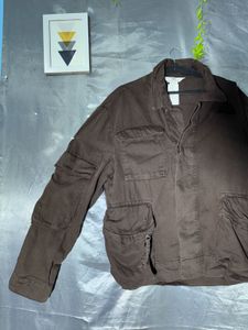 Zara Brown denim  Utility Jacket