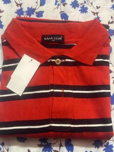 POLO-RAPA CLUB Red Collar Shirt – Bold &amp; Confident