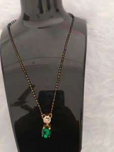Emerald Ring &amp; Mangalsutra Set