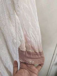 Elegant White Chikankari Kurta Set with Dupatta