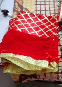 Vibrant Pink Bandhani Dupatta with Tassels  po