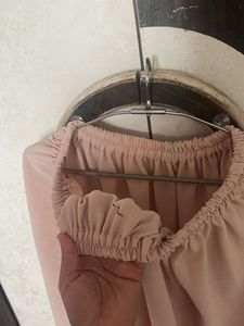 Elegant Nude Jilbab Set
