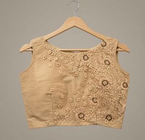 Embroidered Silk Blouse
