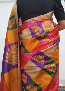 Colorful Patchwork Saree