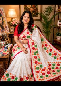 Phoolwari Embroidered Saree