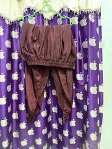 Maroon Coord set with Floral Embellishments